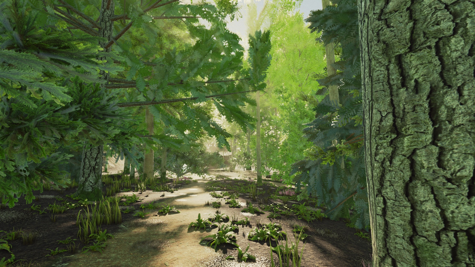 Woodland: PCSS soft shadows, GTAO, light probes